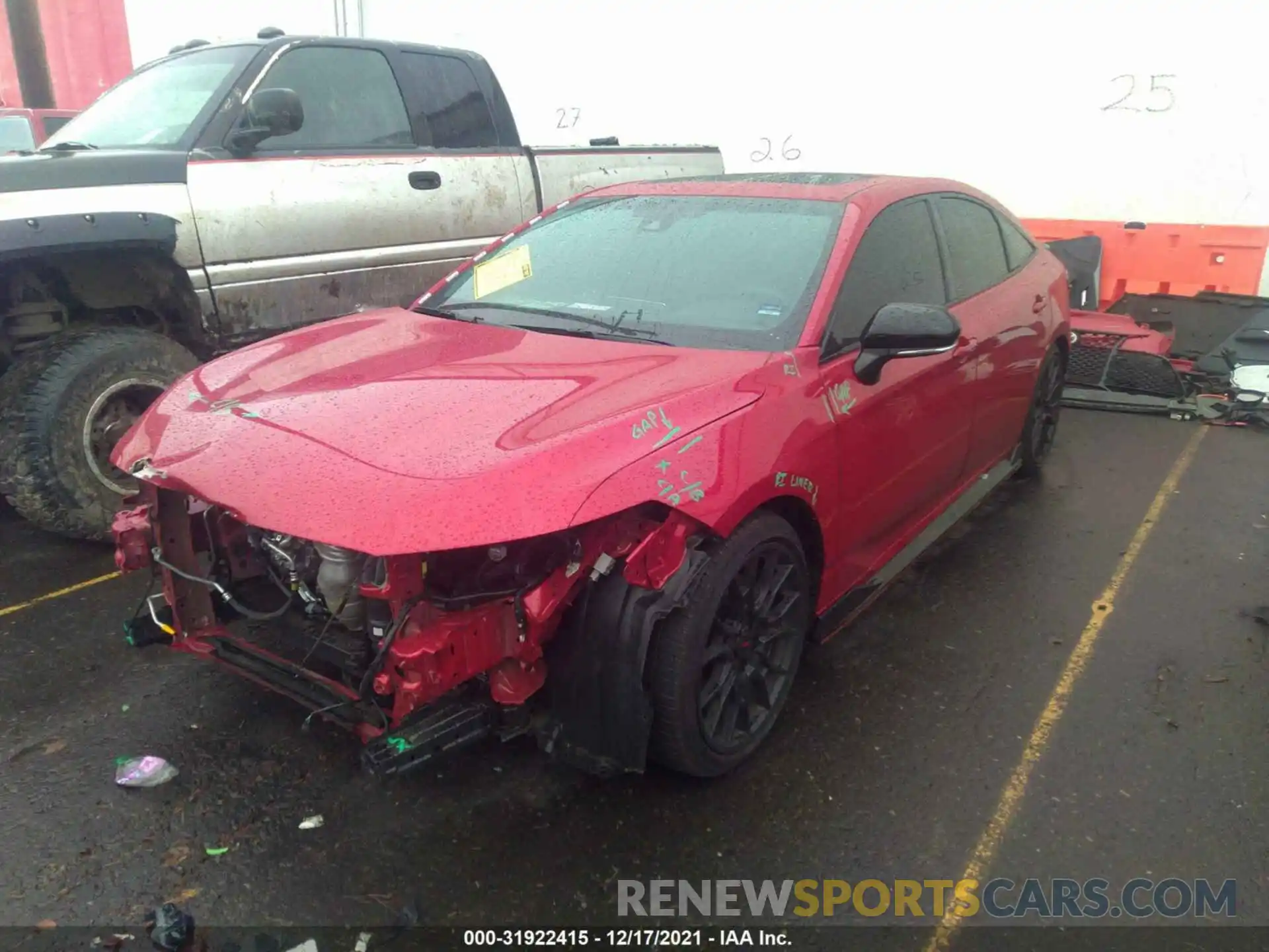 2 Photograph of a damaged car 4T1FZ1FB9LU045719 TOYOTA AVALON 2020