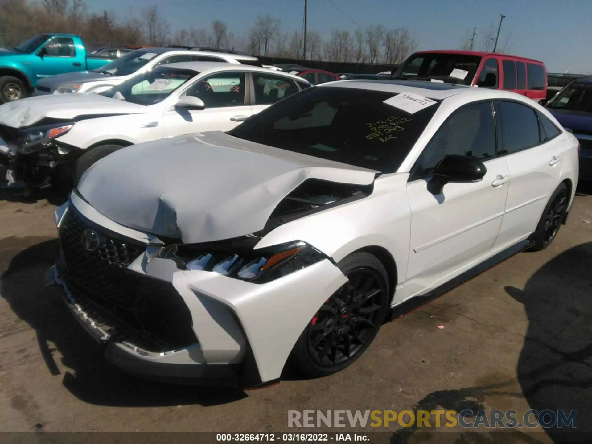 2 Photograph of a damaged car 4T1FZ1FB9LU051343 TOYOTA AVALON 2020