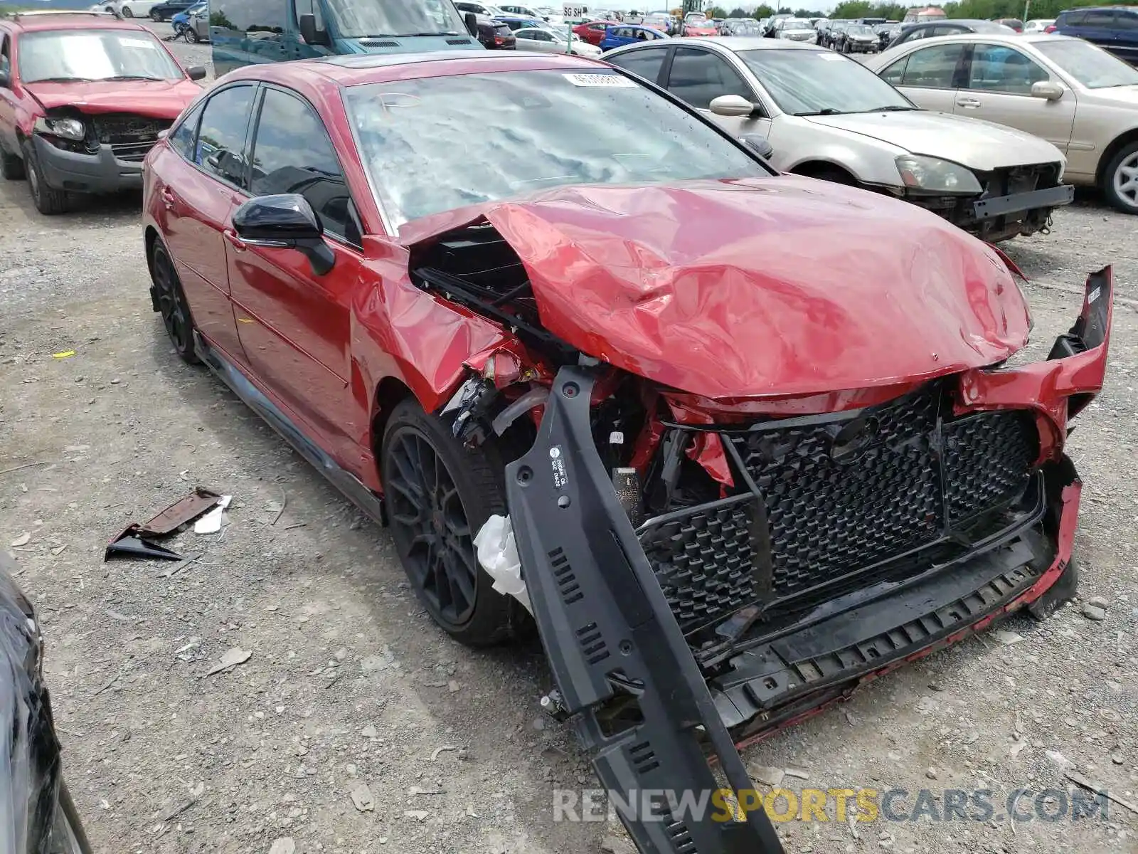 1 Photograph of a damaged car 4T1FZ1FBXLU055076 TOYOTA AVALON 2020