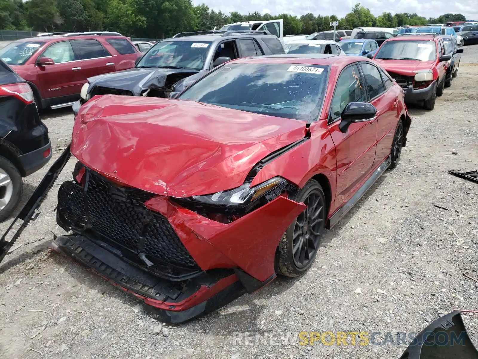 2 Photograph of a damaged car 4T1FZ1FBXLU055076 TOYOTA AVALON 2020