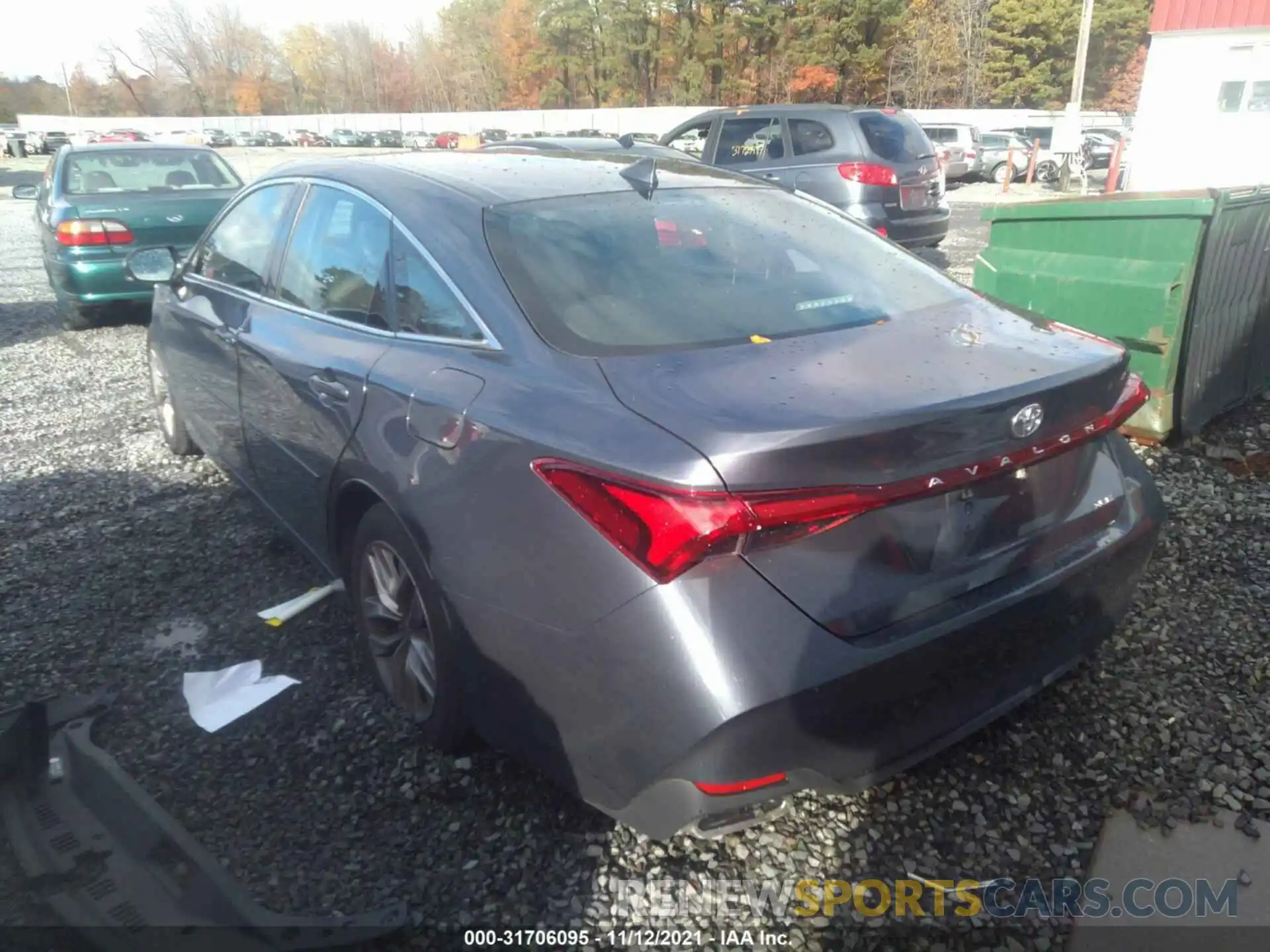 3 Photograph of a damaged car 4T1AZ1FB7MU057508 TOYOTA AVALON 2021