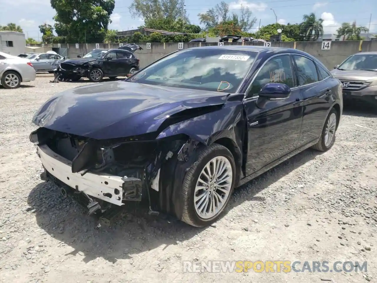 2 Photograph of a damaged car 4T1DA1AB3MU005367 TOYOTA AVALON 2021