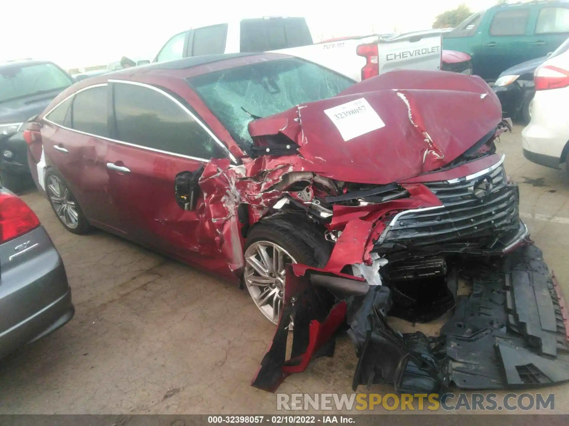 1 Photograph of a damaged car 4T1DA1AB9MU010217 TOYOTA AVALON 2021