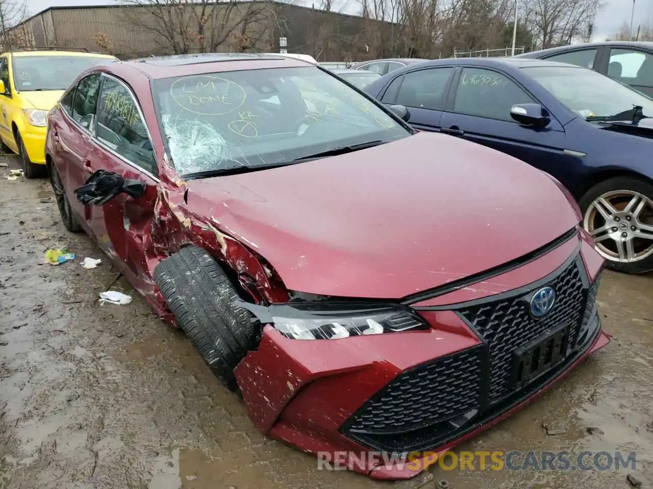 1 Photograph of a damaged car 4T1EA1AB7MU007207 TOYOTA AVALON 2021