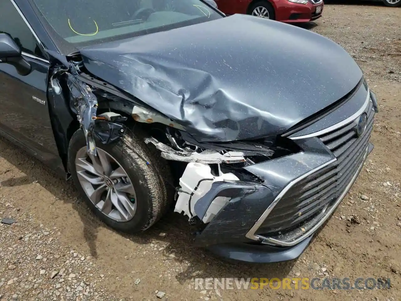 9 Photograph of a damaged car 4T1JA1AB0MU010156 TOYOTA AVALON 2021