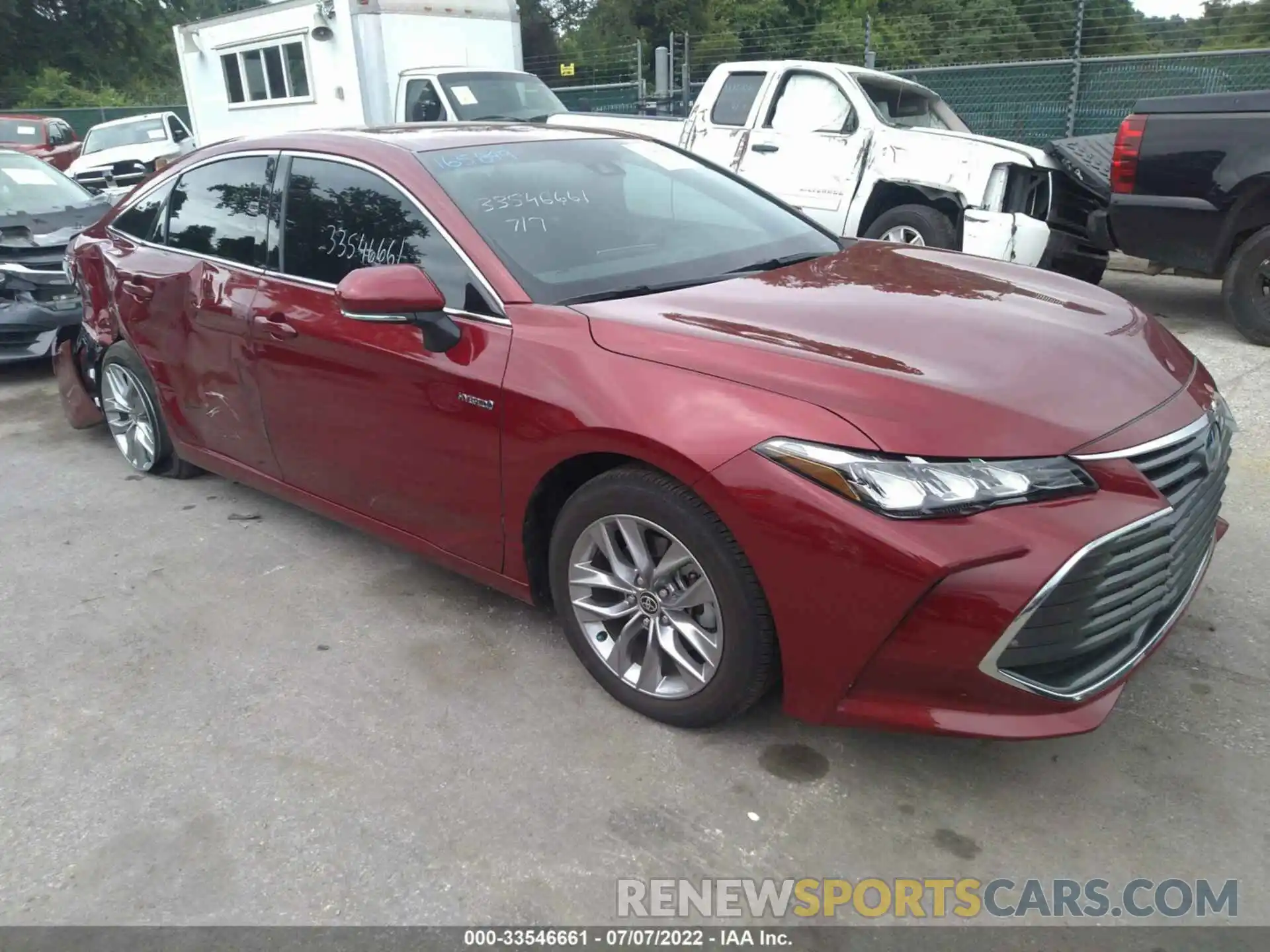 1 Photograph of a damaged car 4T1JA1AB2MU002172 TOYOTA AVALON 2021