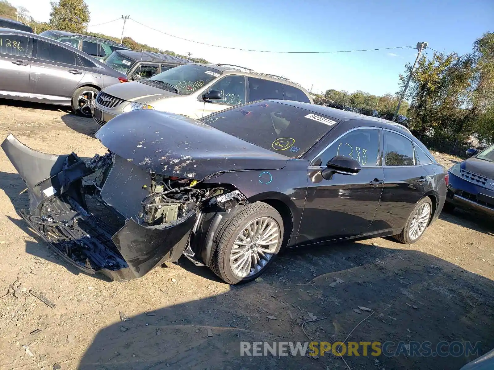 2 Photograph of a damaged car 4T1NB1BB7MU002035 TOYOTA AVALON 2021