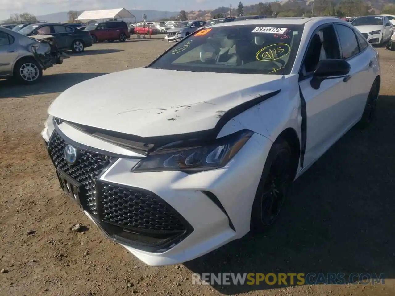 2 Photograph of a damaged car 4T1EA1AB6NU012531 TOYOTA AVALON 2022