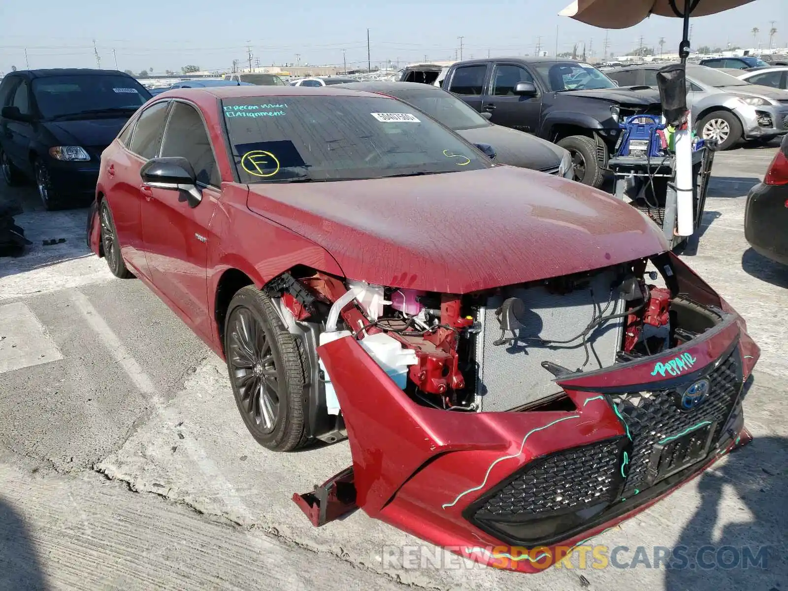 1 Photograph of a damaged car 4T1E21FB7LU014856 TOYOTA AVALON XSE 2020