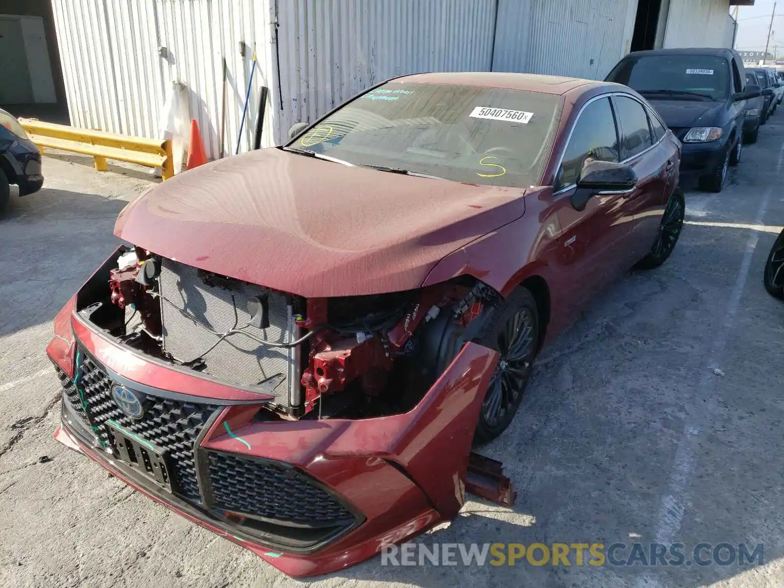 2 Photograph of a damaged car 4T1E21FB7LU014856 TOYOTA AVALON XSE 2020