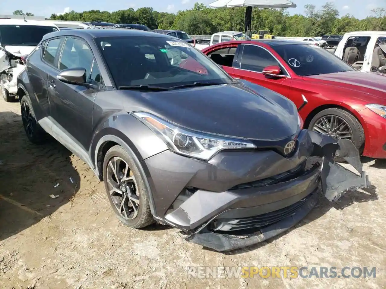 1 Photograph of a damaged car JTNKHMBX0J1003345 TOYOTA C-HR 2019