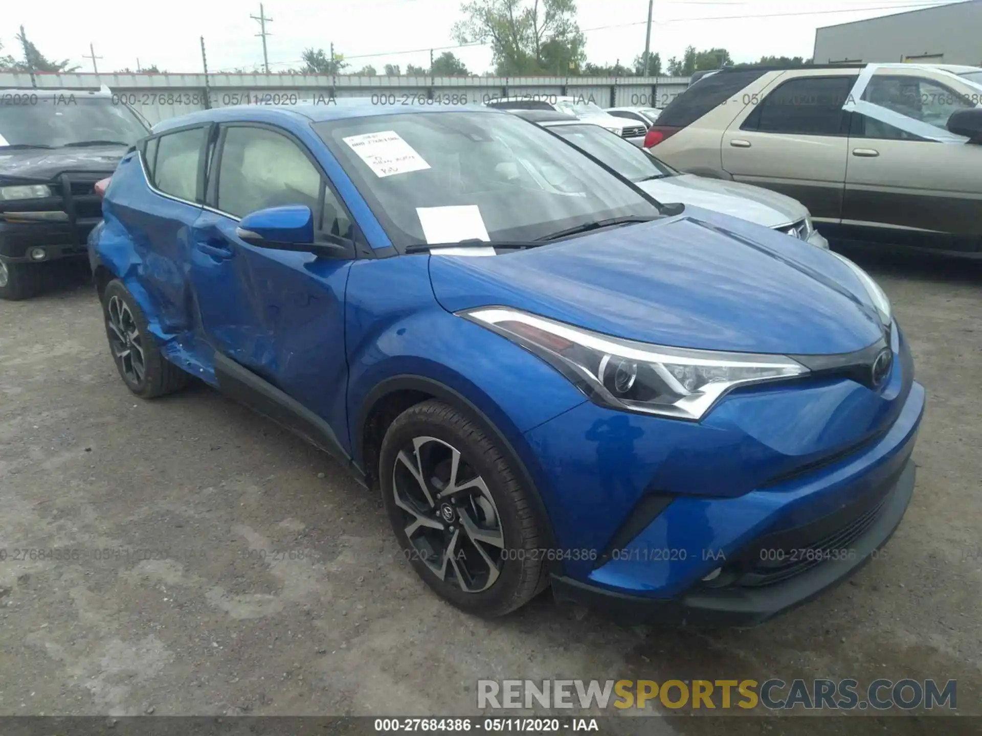 1 Photograph of a damaged car JTNKHMBX0K1014718 TOYOTA C-HR 2019