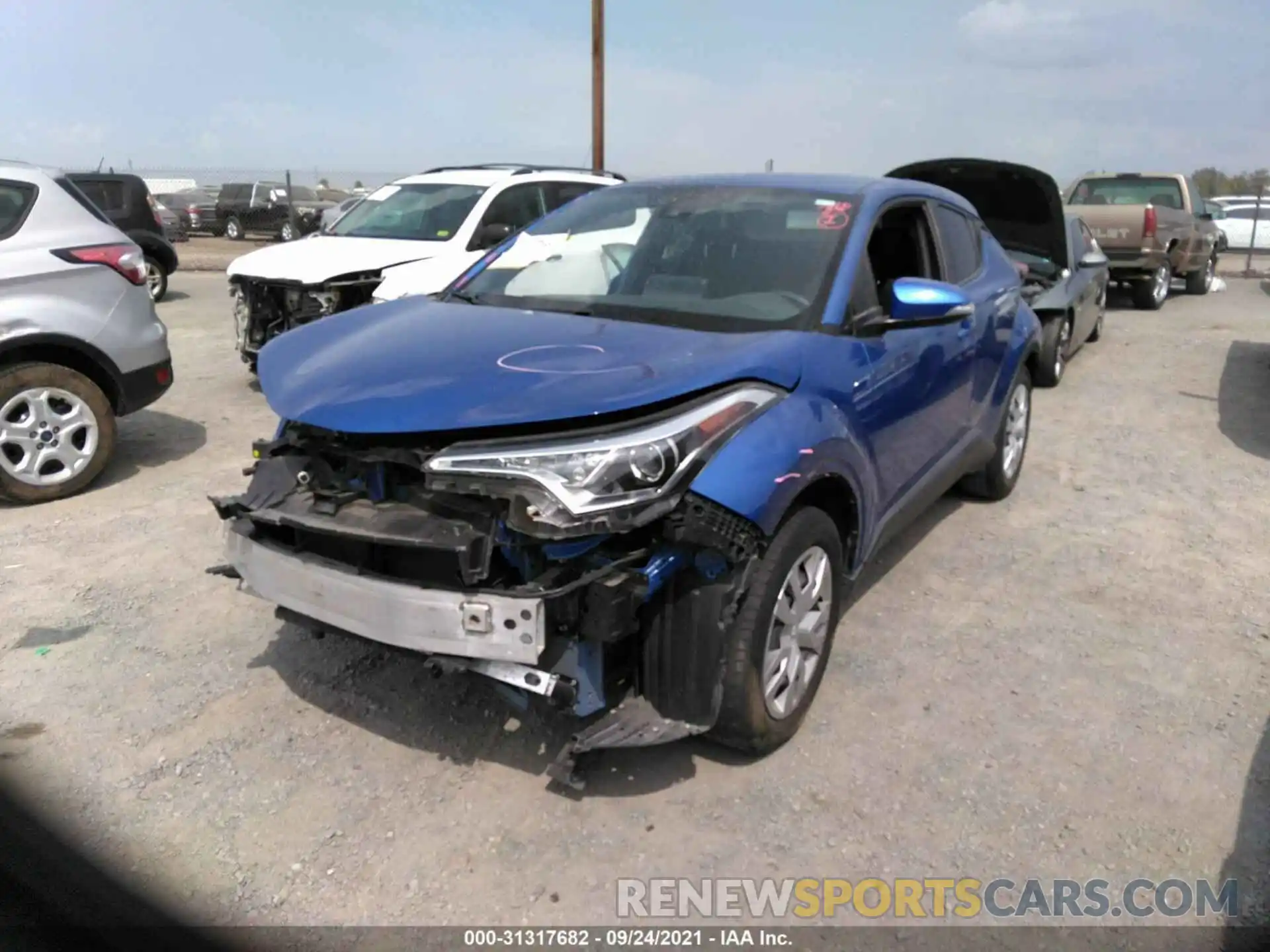 2 Photograph of a damaged car JTNKHMBX0K1015139 TOYOTA C-HR 2019