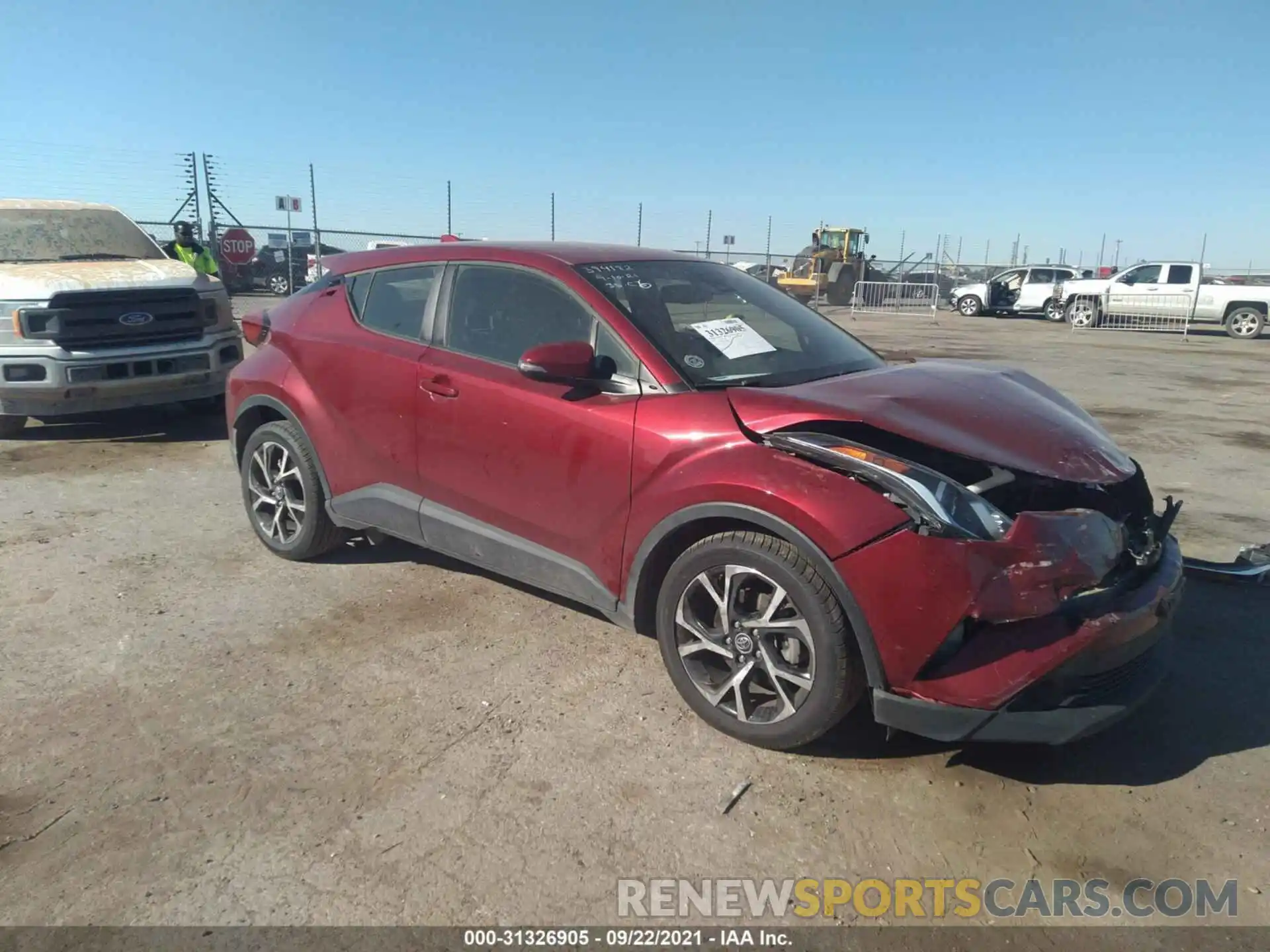 1 Фотография поврежденного автомобиля JTNKHMBX0K1018834 TOYOTA C-HR 2019