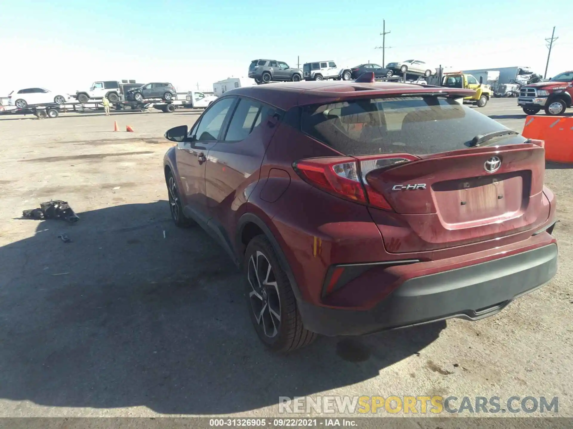 3 Photograph of a damaged car JTNKHMBX0K1018834 TOYOTA C-HR 2019