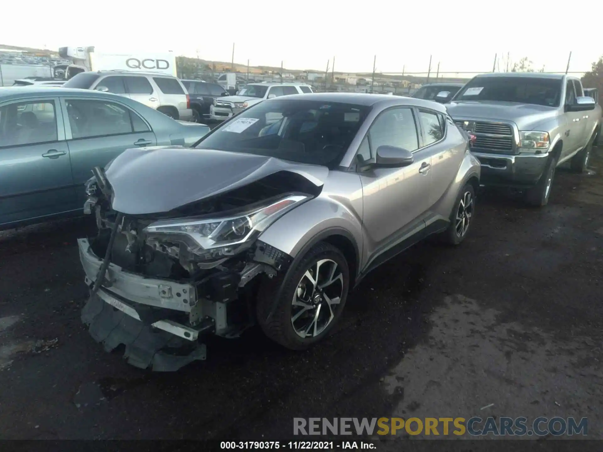 2 Photograph of a damaged car JTNKHMBX0K1020177 TOYOTA C-HR 2019