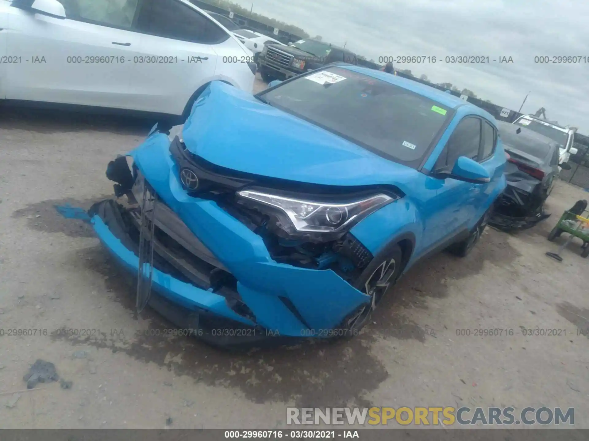 2 Photograph of a damaged car JTNKHMBX0K1021815 TOYOTA C-HR 2019