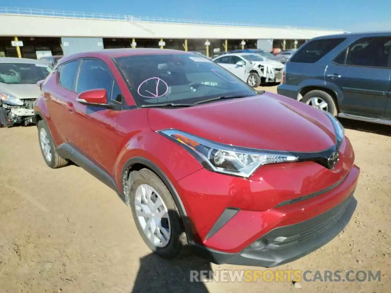 1 Photograph of a damaged car JTNKHMBX0K1022009 TOYOTA C-HR 2019