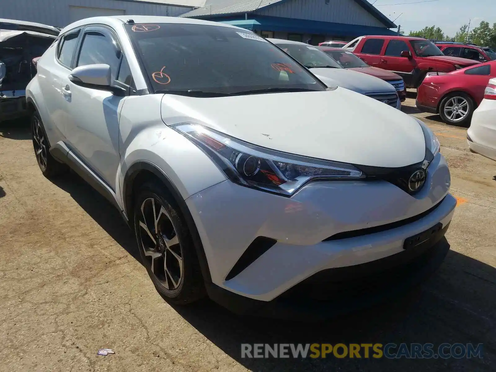 1 Photograph of a damaged car JTNKHMBX0K1022401 TOYOTA C-HR 2019