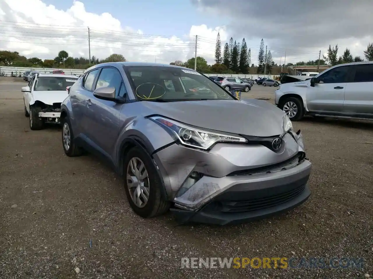 1 Photograph of a damaged car JTNKHMBX0K1022432 TOYOTA C-HR 2019