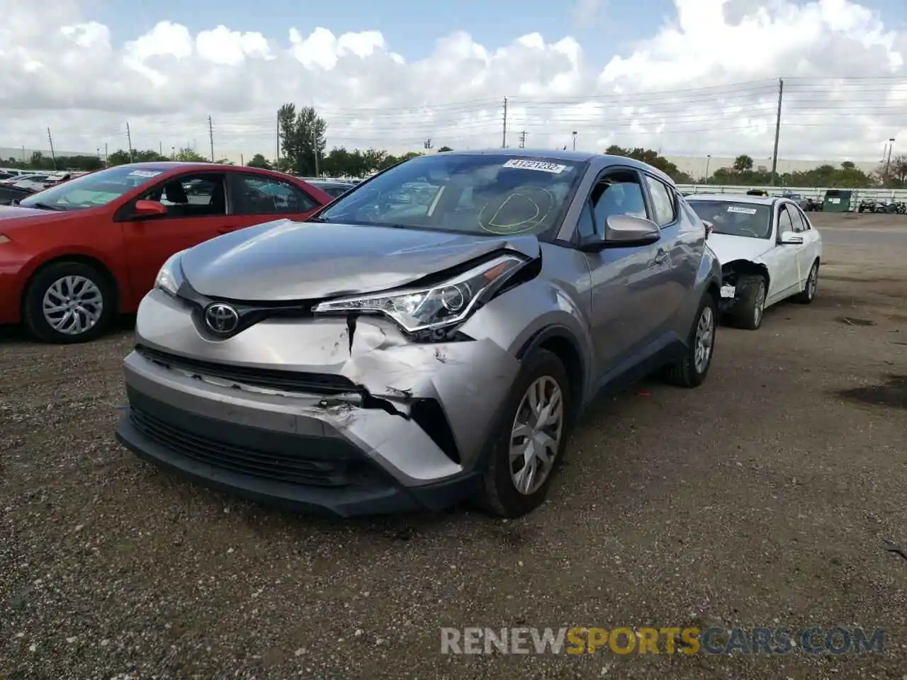 2 Photograph of a damaged car JTNKHMBX0K1022432 TOYOTA C-HR 2019