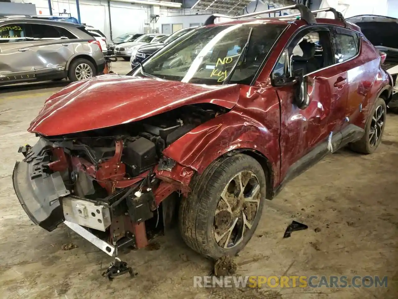 2 Photograph of a damaged car JTNKHMBX0K1024164 TOYOTA C-HR 2019