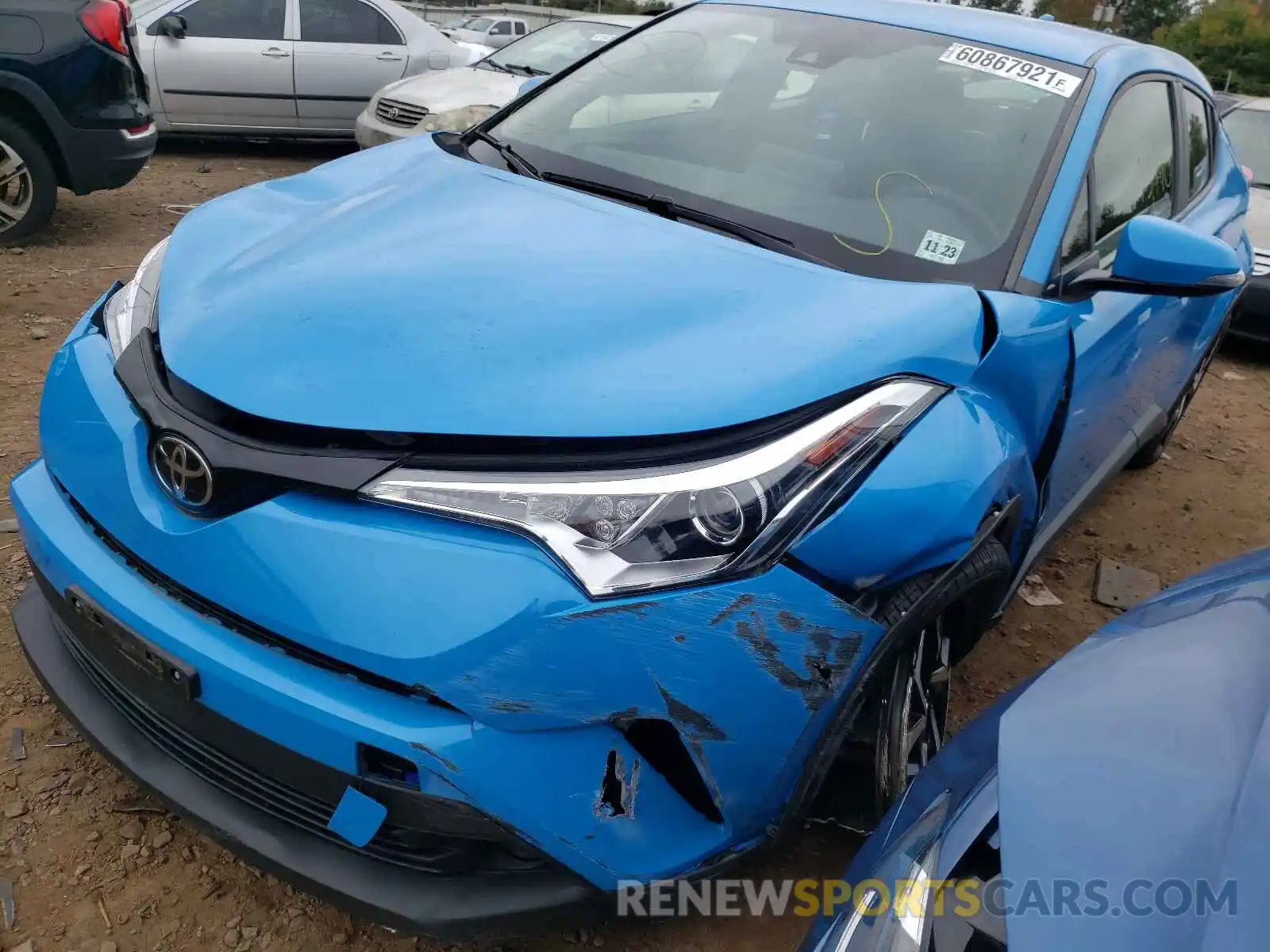 2 Photograph of a damaged car JTNKHMBX0K1026836 TOYOTA C-HR 2019