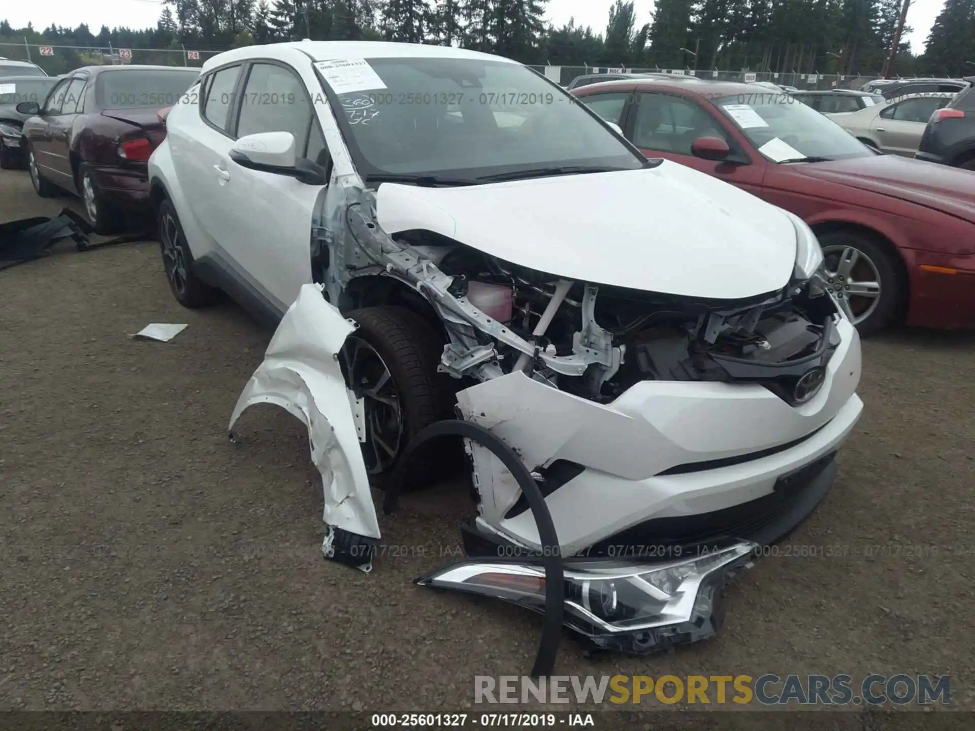 1 Photograph of a damaged car JTNKHMBX0K1026965 TOYOTA C-HR 2019