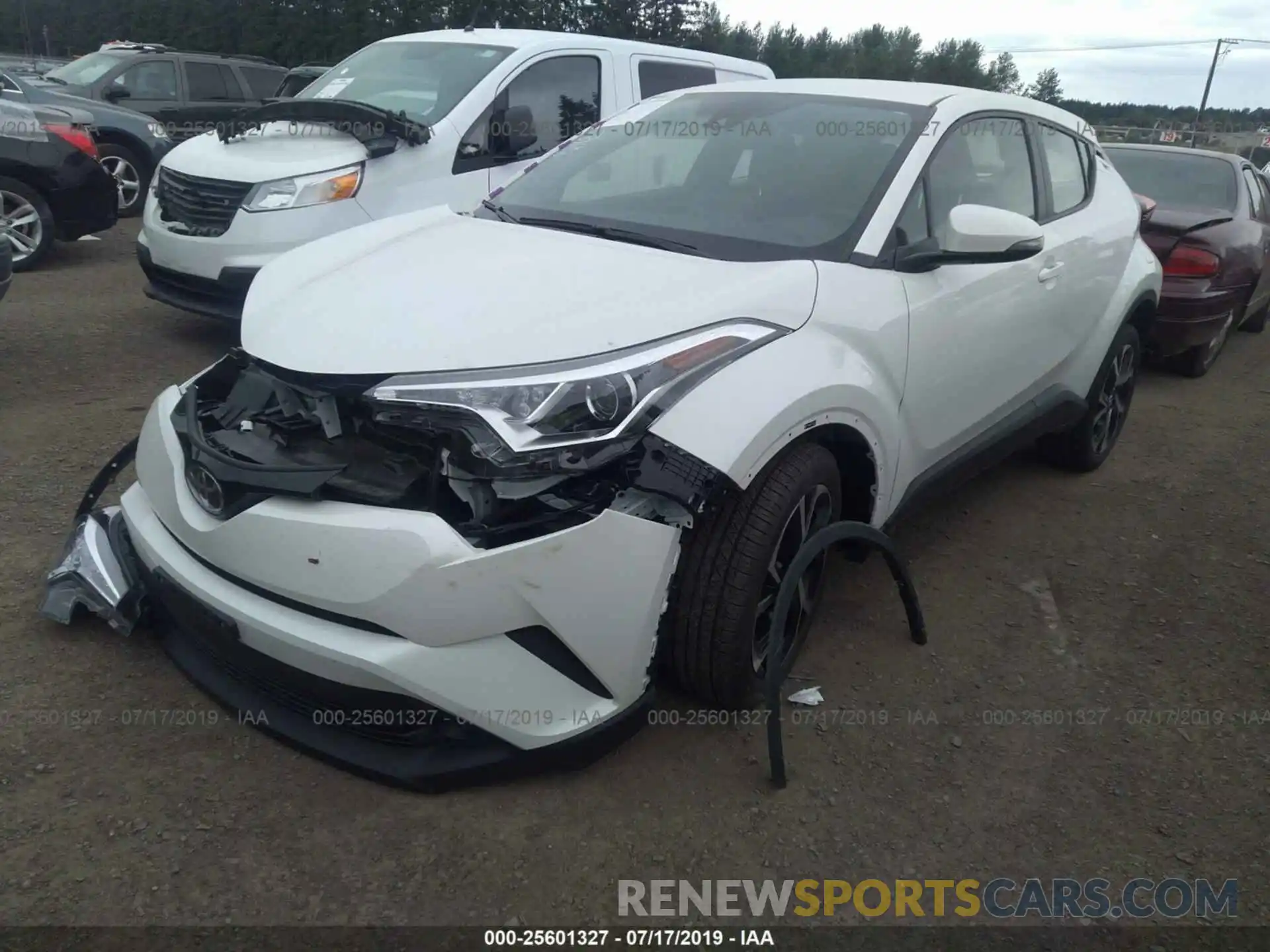 2 Photograph of a damaged car JTNKHMBX0K1026965 TOYOTA C-HR 2019