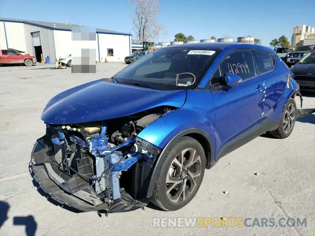 2 Photograph of a damaged car JTNKHMBX0K1027260 TOYOTA C-HR 2019