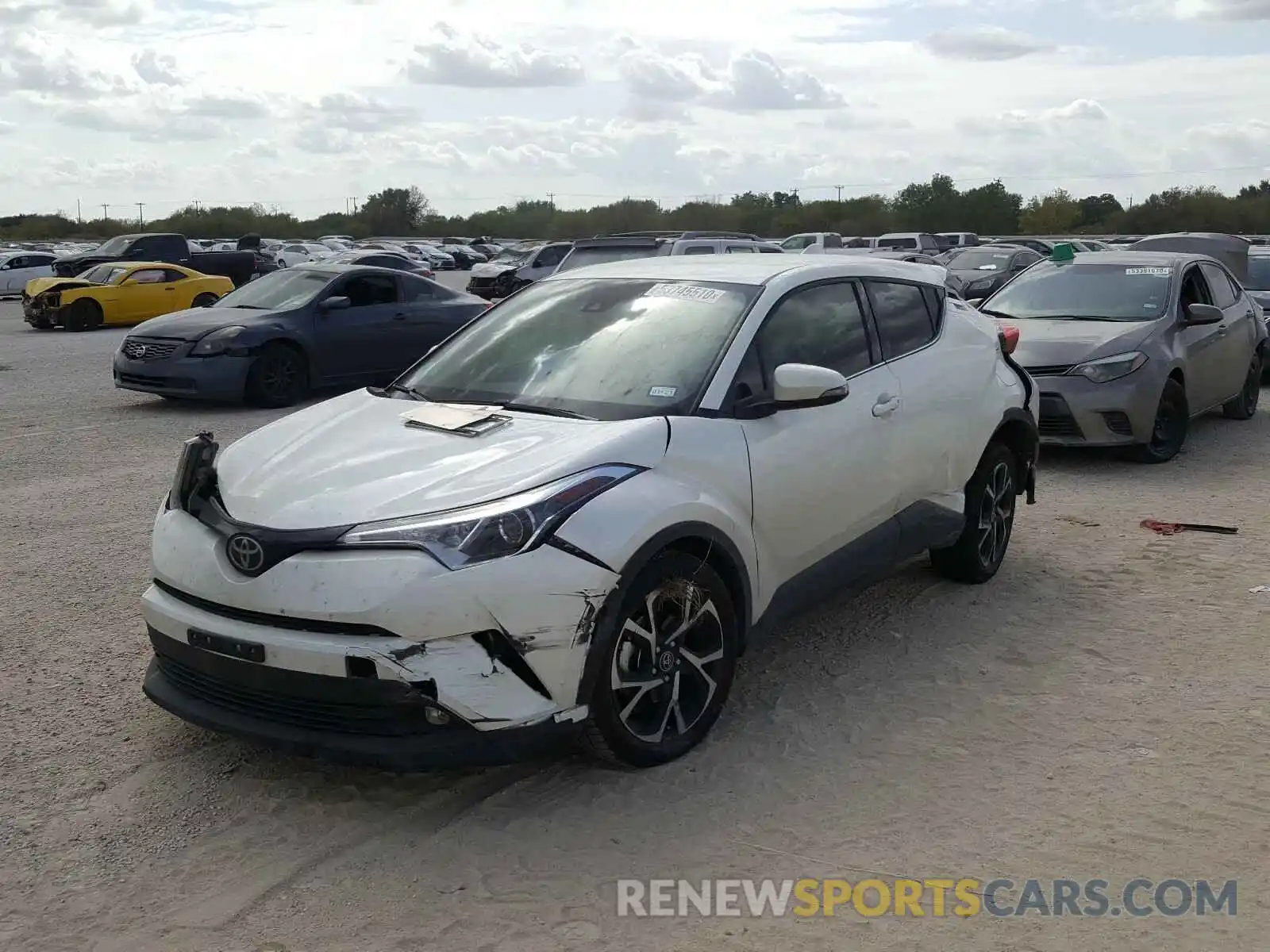 2 Photograph of a damaged car JTNKHMBX0K1027906 TOYOTA C-HR 2019