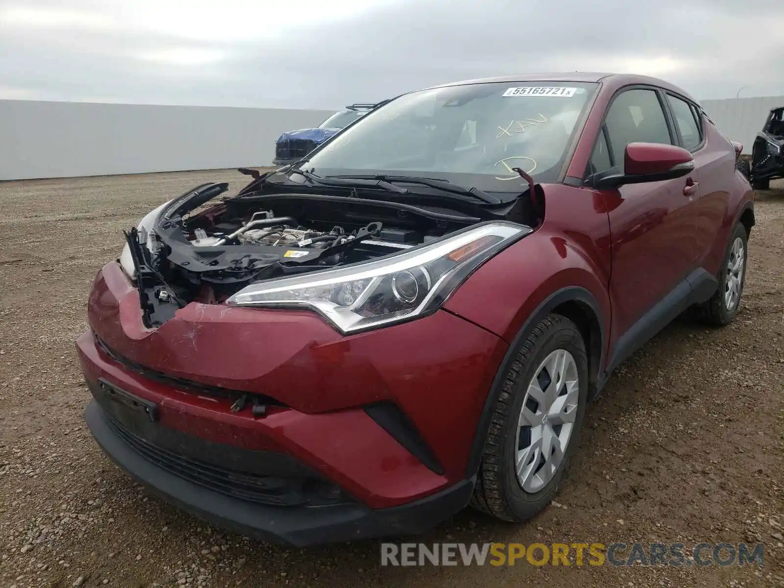 2 Photograph of a damaged car JTNKHMBX0K1028067 TOYOTA C-HR 2019