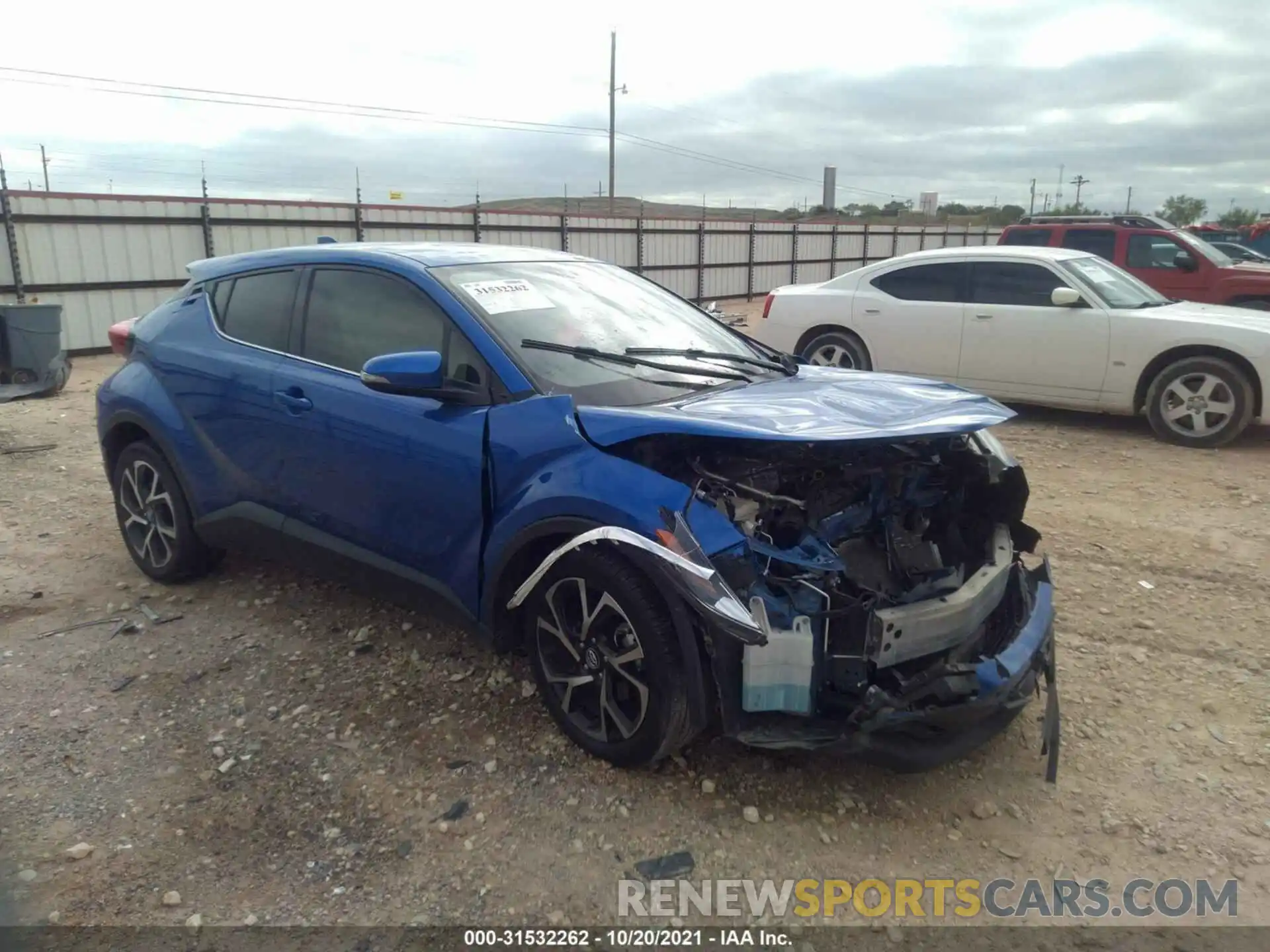 1 Photograph of a damaged car JTNKHMBX0K1028358 TOYOTA C-HR 2019