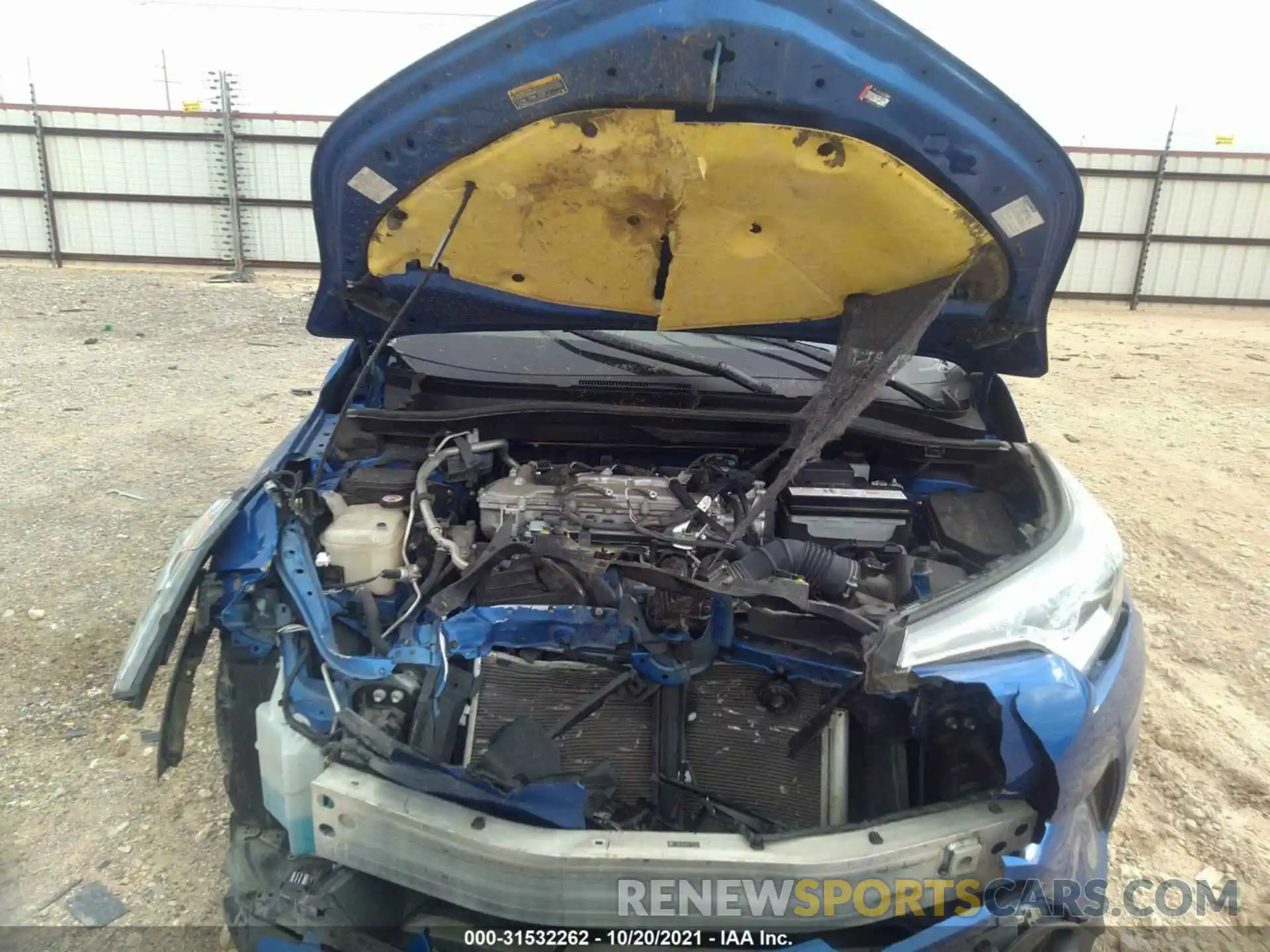 10 Photograph of a damaged car JTNKHMBX0K1028358 TOYOTA C-HR 2019