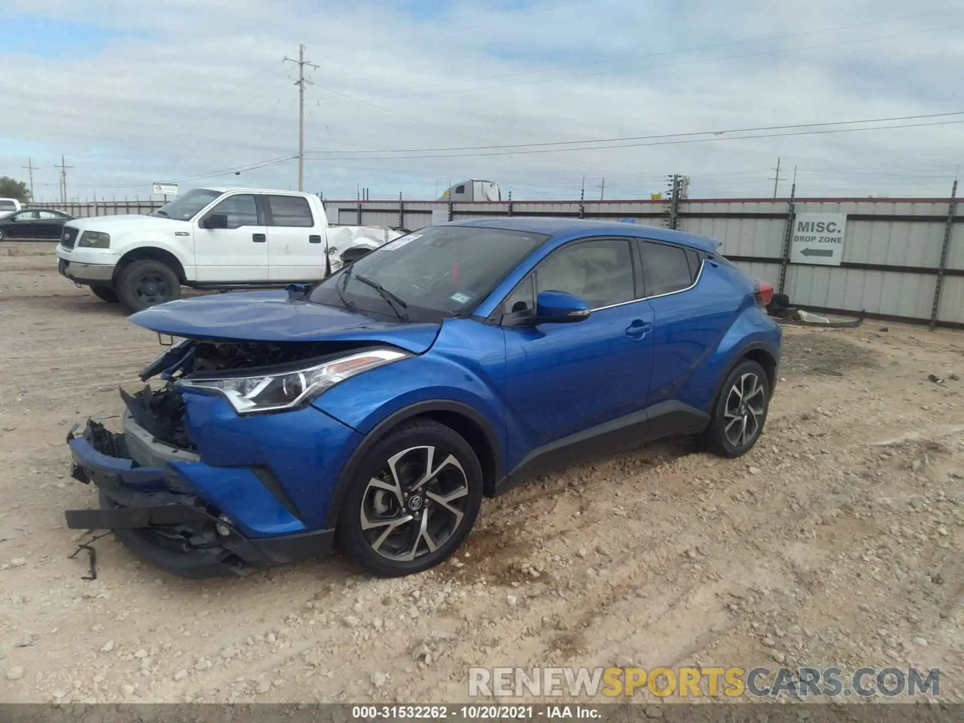 2 Фотография поврежденного автомобиля JTNKHMBX0K1028358 TOYOTA C-HR 2019