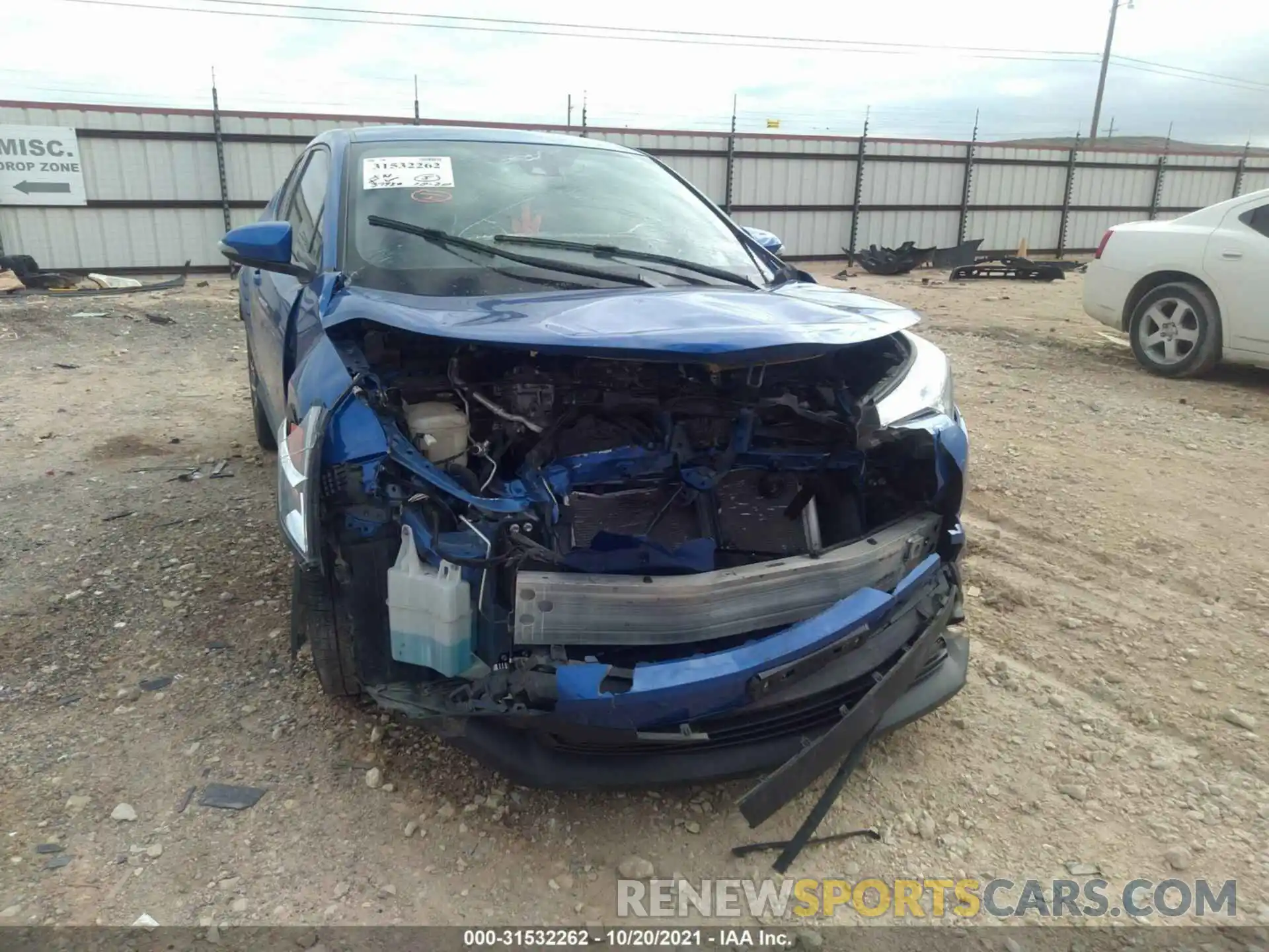 6 Photograph of a damaged car JTNKHMBX0K1028358 TOYOTA C-HR 2019