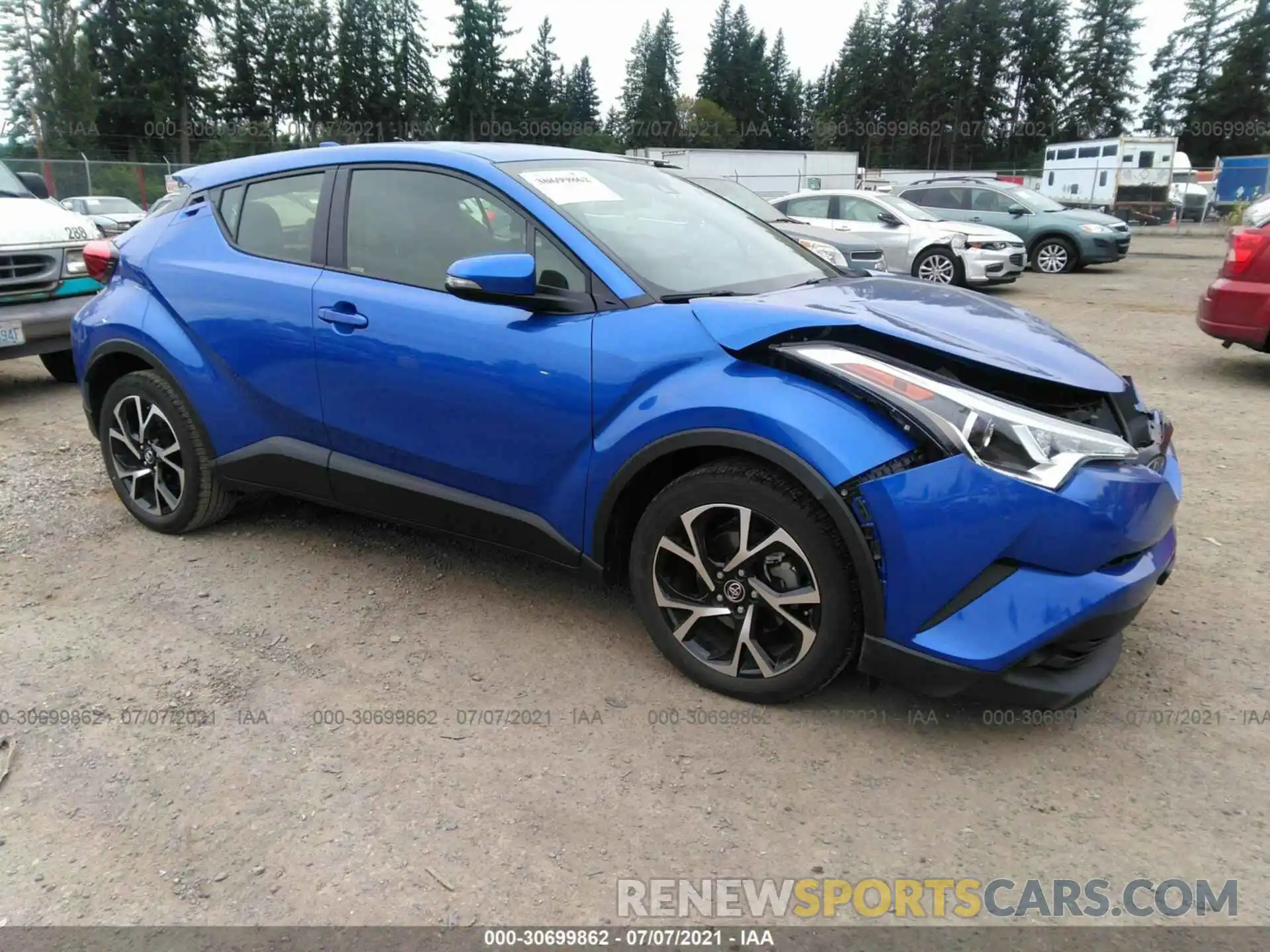 1 Photograph of a damaged car JTNKHMBX0K1029655 TOYOTA C-HR 2019