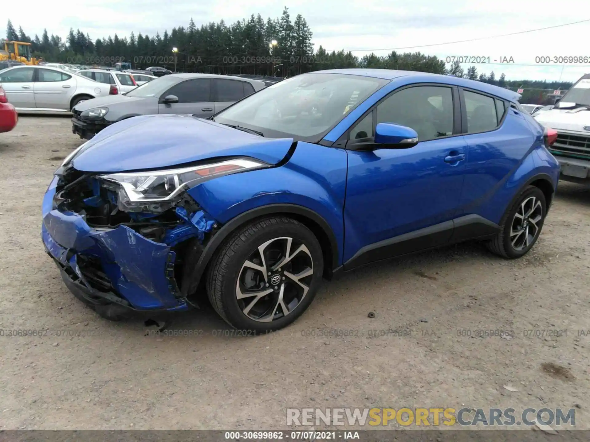 2 Photograph of a damaged car JTNKHMBX0K1029655 TOYOTA C-HR 2019