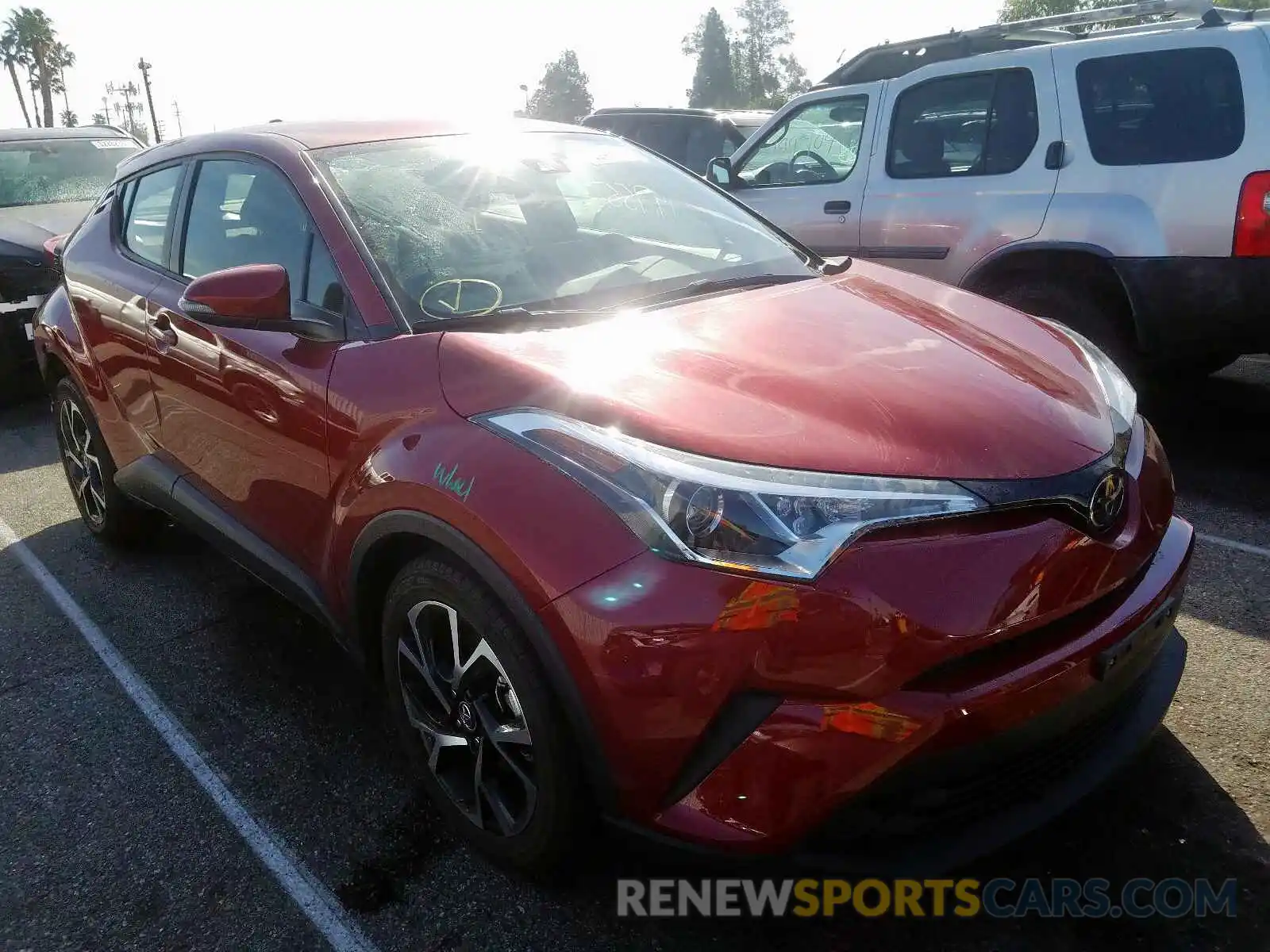 1 Photograph of a damaged car JTNKHMBX0K1030014 TOYOTA C-HR 2019