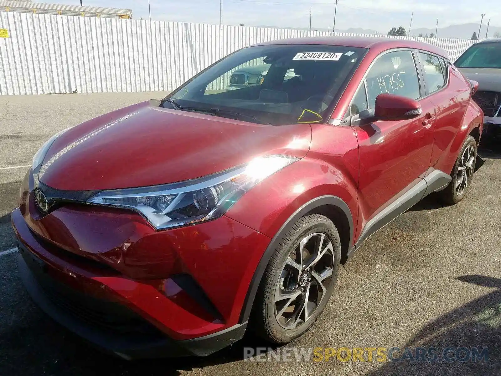 2 Photograph of a damaged car JTNKHMBX0K1030014 TOYOTA C-HR 2019