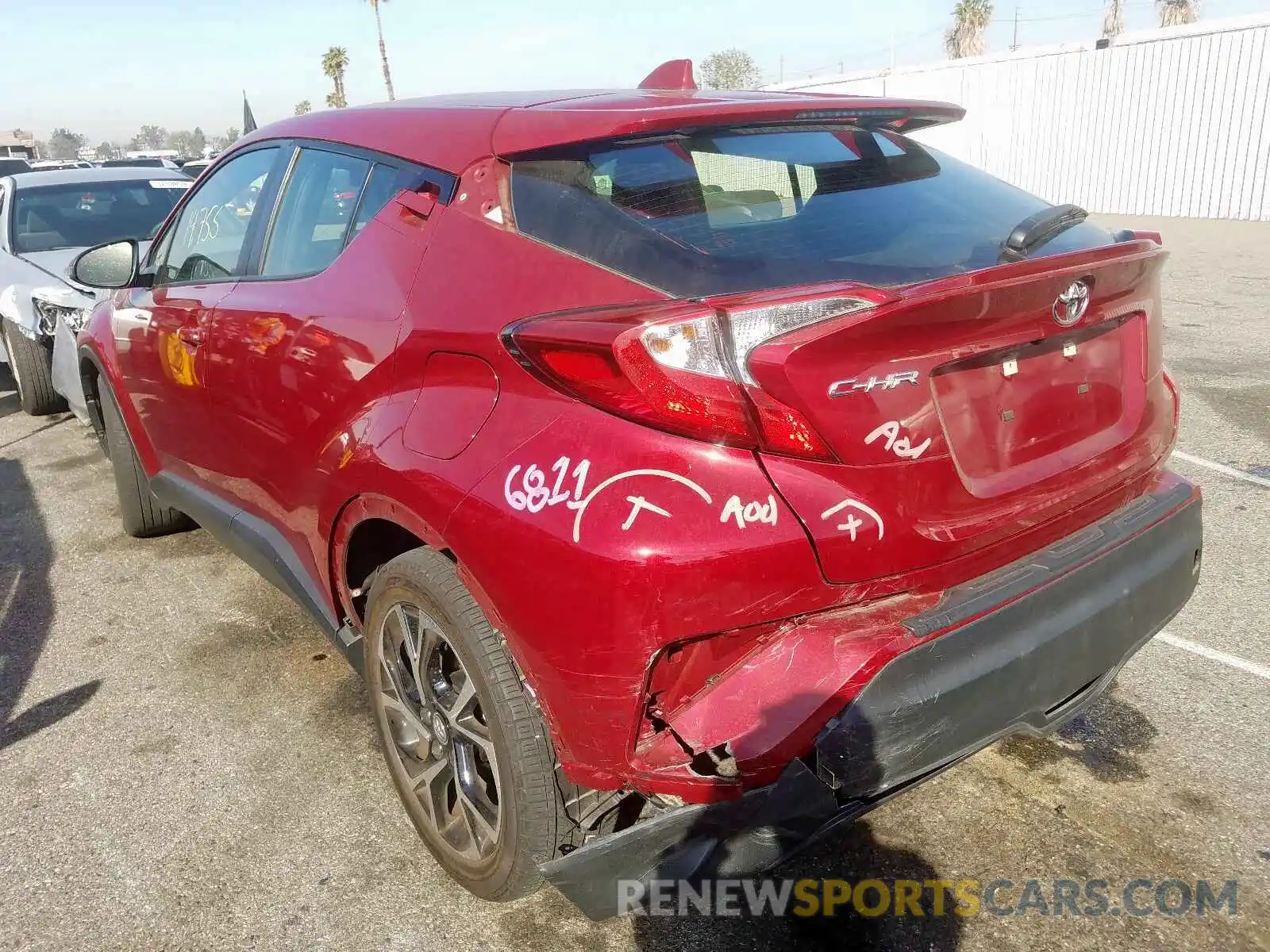 3 Photograph of a damaged car JTNKHMBX0K1030014 TOYOTA C-HR 2019