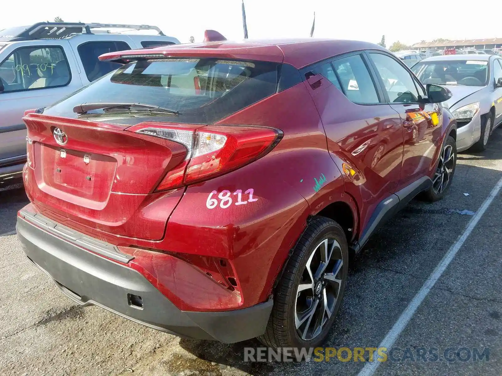 4 Photograph of a damaged car JTNKHMBX0K1030014 TOYOTA C-HR 2019