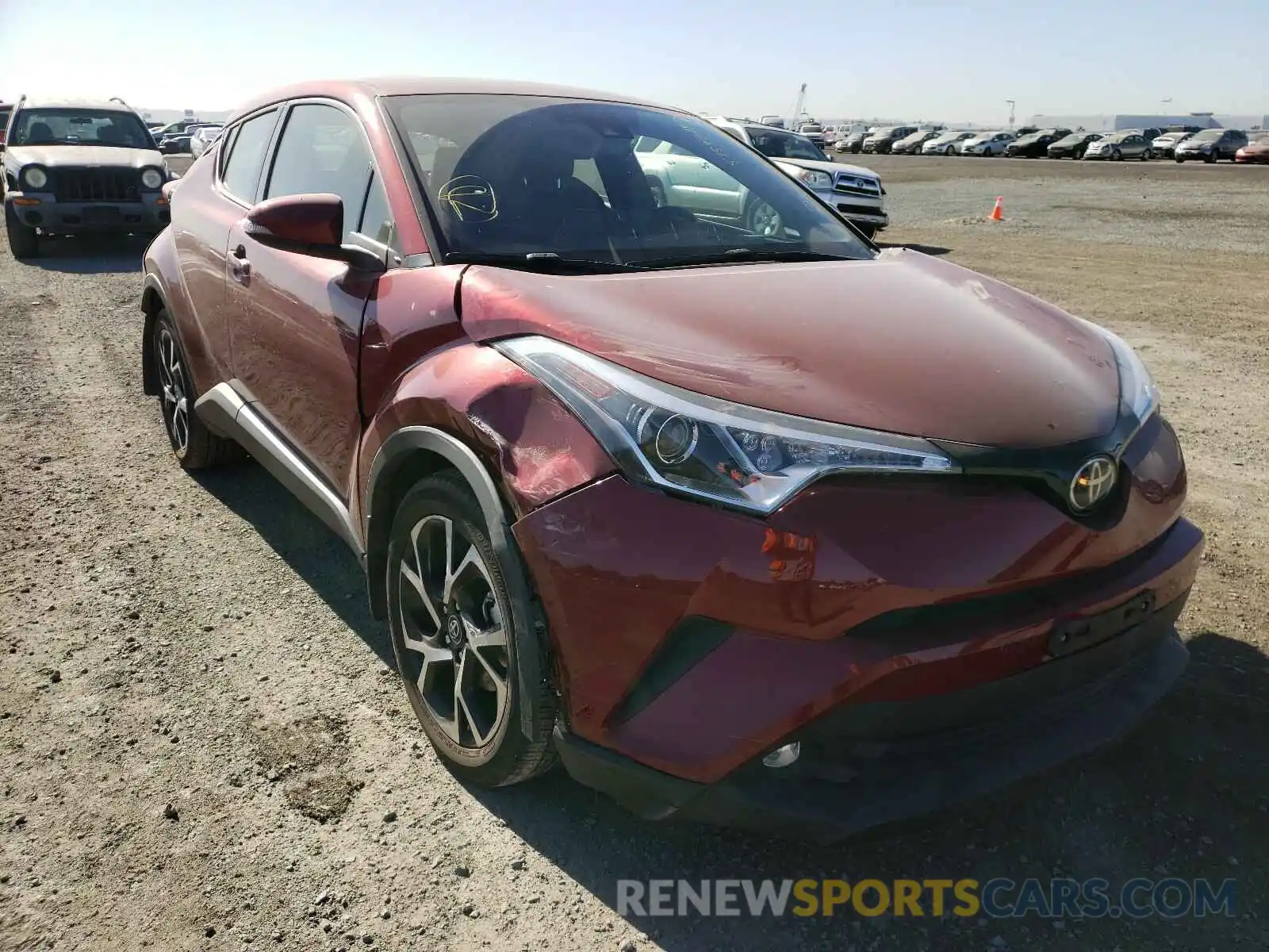 1 Photograph of a damaged car JTNKHMBX0K1030028 TOYOTA C-HR 2019