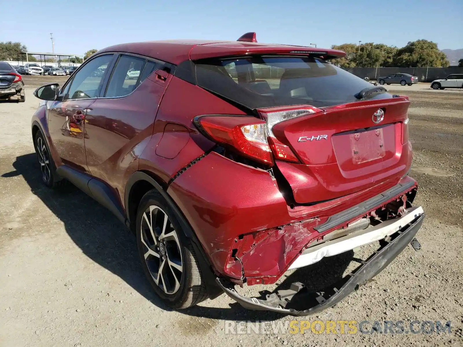 3 Photograph of a damaged car JTNKHMBX0K1030028 TOYOTA C-HR 2019