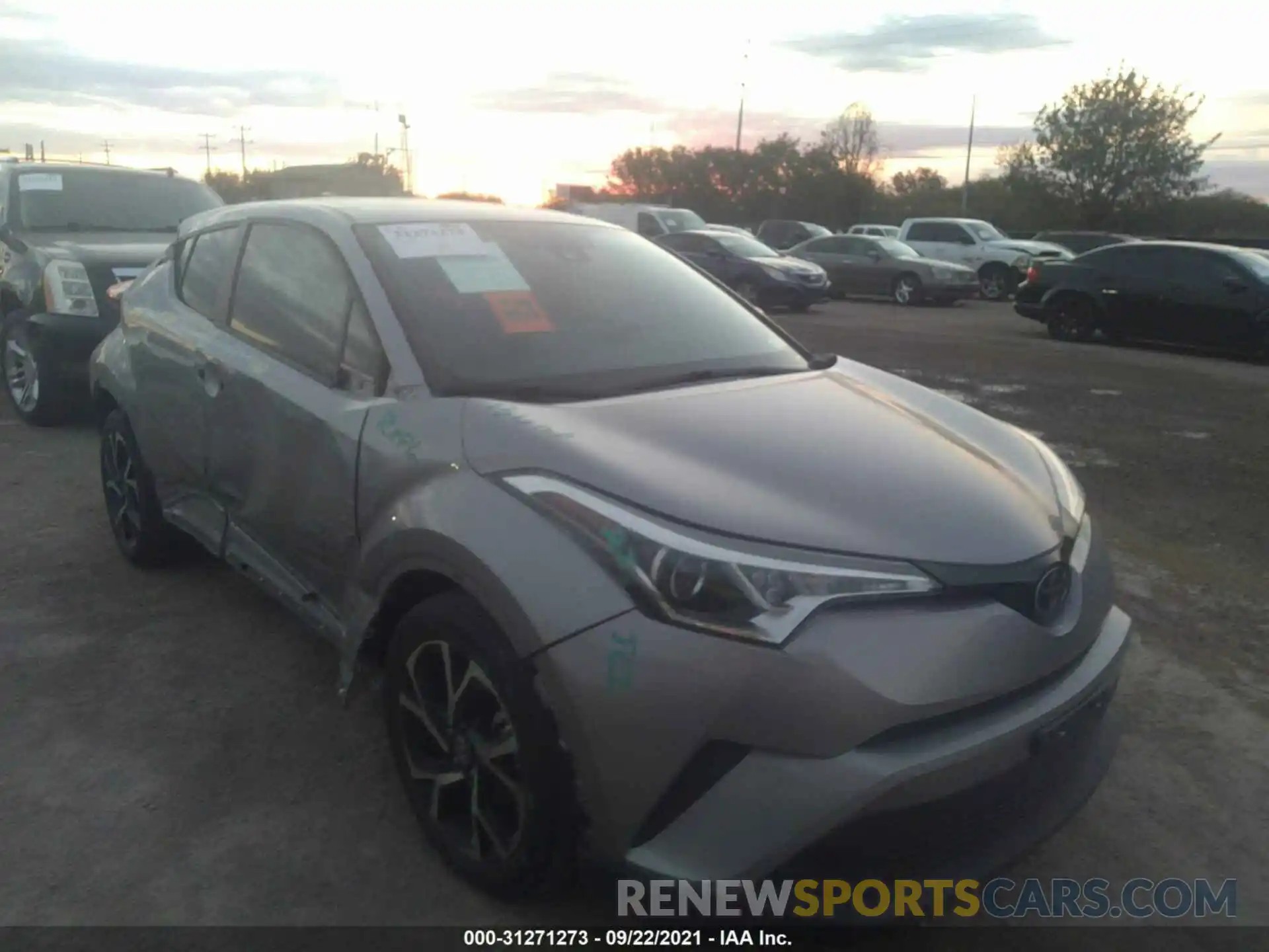 1 Photograph of a damaged car JTNKHMBX0K1031468 TOYOTA C-HR 2019