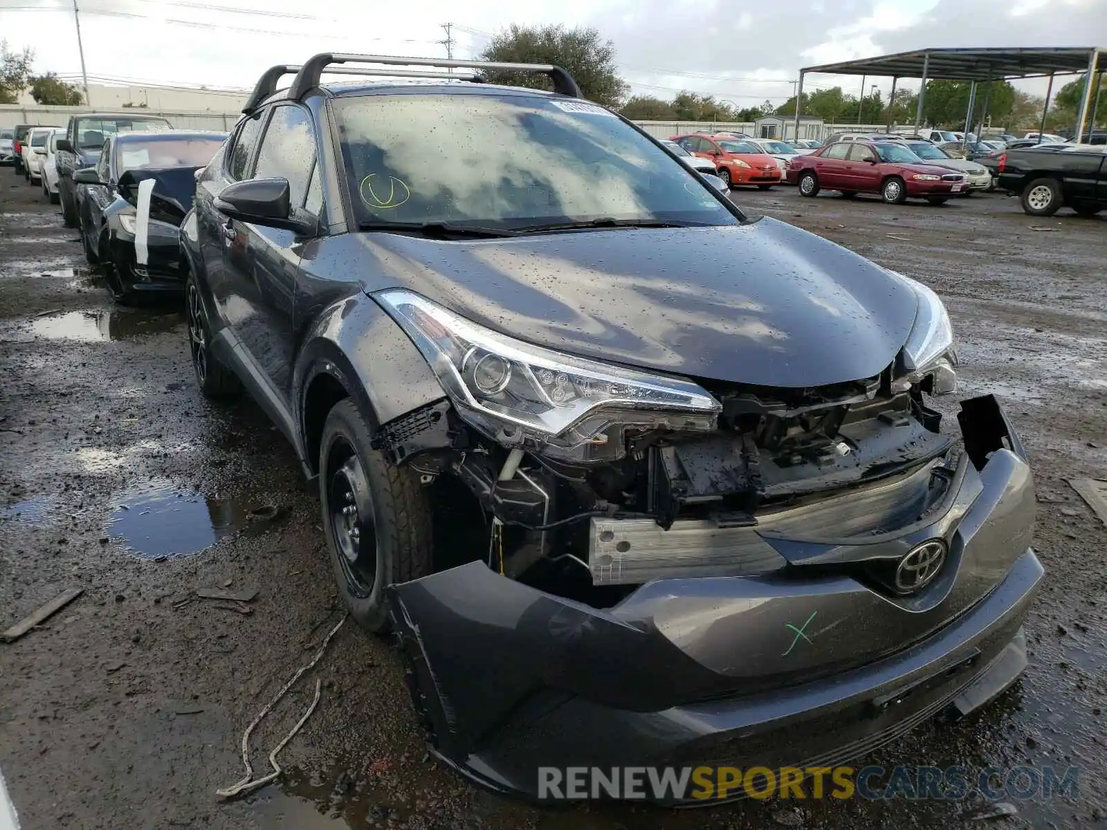 1 Photograph of a damaged car JTNKHMBX0K1032720 TOYOTA C-HR 2019