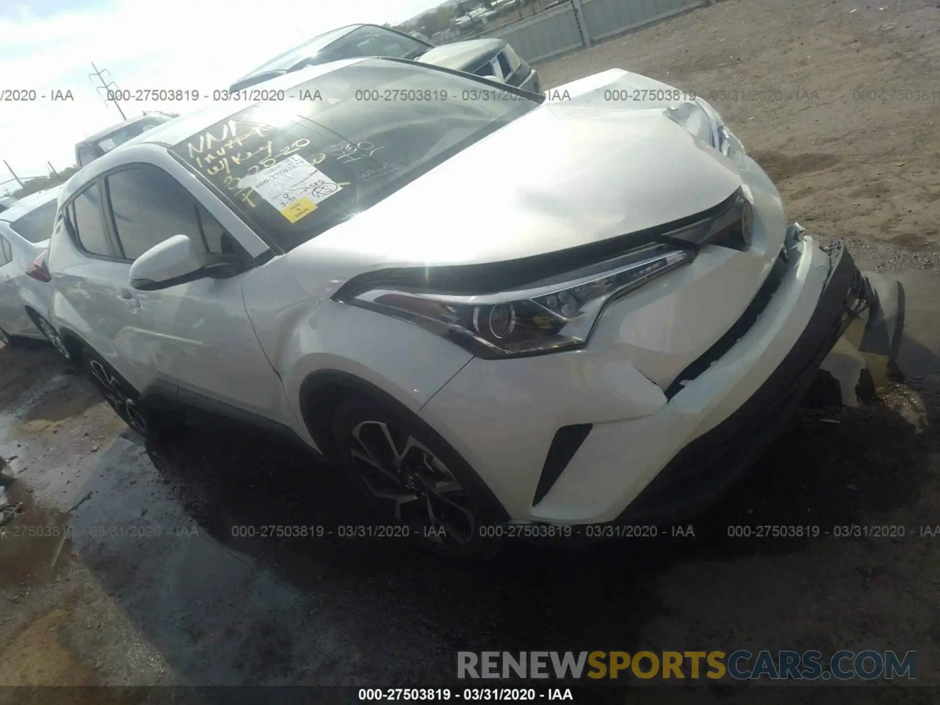 1 Photograph of a damaged car JTNKHMBX0K1033396 TOYOTA C-HR 2019