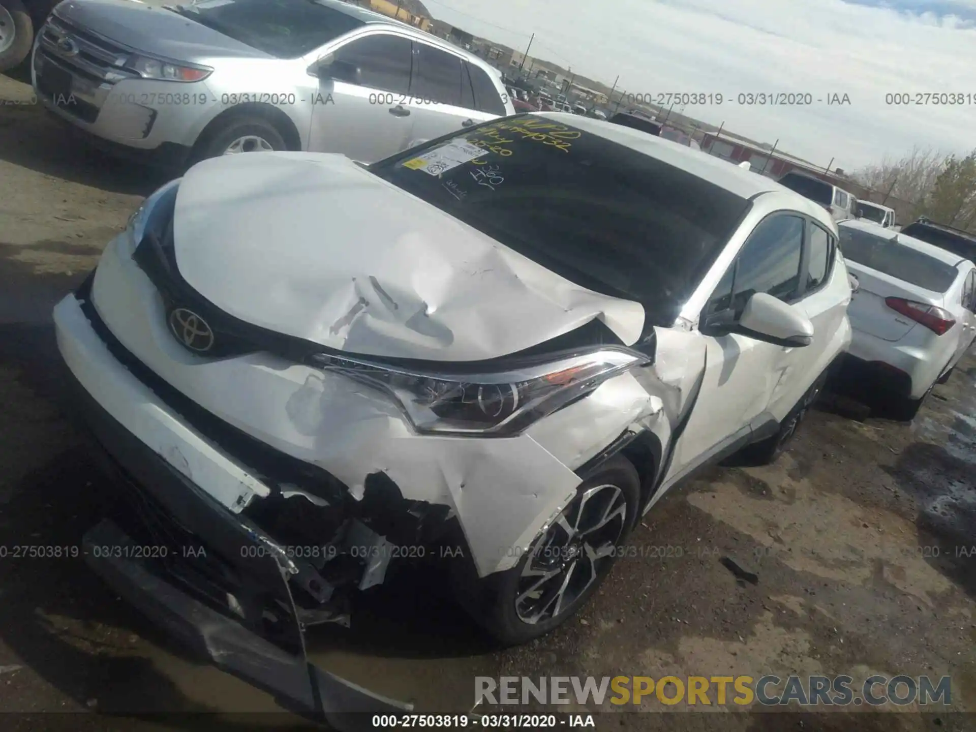 2 Photograph of a damaged car JTNKHMBX0K1033396 TOYOTA C-HR 2019