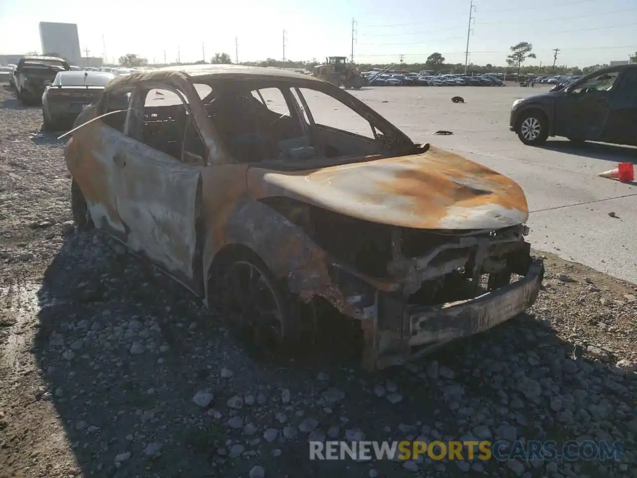 1 Photograph of a damaged car JTNKHMBX0K1034709 TOYOTA C-HR 2019