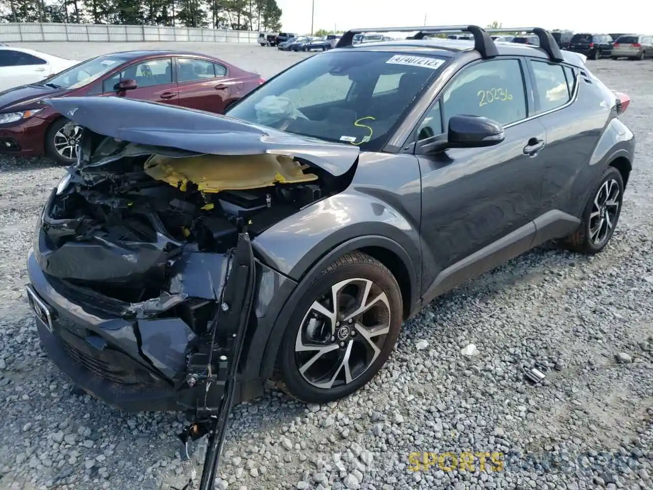 2 Photograph of a damaged car JTNKHMBX0K1035505 TOYOTA C-HR 2019